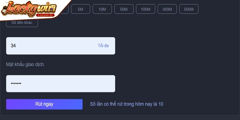 Hướng dẫn chi tiết về cách rút tiền Luckywin